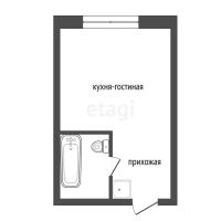 Лот: 24679382. Фото: 15. Продам 1-комн. кв. 17 кв.м. Красноярск...