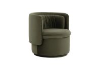 Лот: 21763914. Фото: 2. Кресло поворотное велюр зеленый... Мягкая мебель