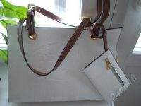 Лот: 2816593. Фото: 3. Кожаная белая сумка PRADA. Одежда, обувь, галантерея