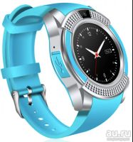 Лот: 15575565. Фото: 17. Умные часы Smart Watch V8 голубые...