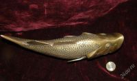 Лот: 1690911. Фото: 2. Рыба Большая. Латунь. (№№1027м... Антиквариат