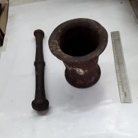 Лот: 17933534. Фото: 7. большая чугунная ступа с пестиком...