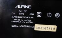 Лот: 23691476. Фото: 2. Кассетная дека Alpine al-85. Аудиотехника