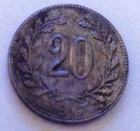 Лот: 25193104. Фото: 2. Австрия 20 геллеров 1917. Монеты