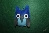 Лот: 2264907. Фото: 2. Синяя сова (ручная работа). Ручная работа