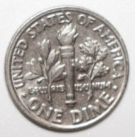 Лот: 11602772. Фото: 2. 1 дайм (10 центов) 1996 год. США... Монеты