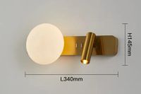 Лот: 22198906. Фото: 5. Настенный Светильник Bodvar Left...