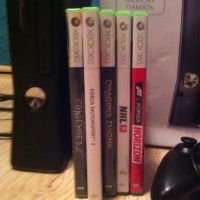 Лот: 6751318. Фото: 2. Xbox 360 slim с играми (не выкуплен... Игровые консоли
