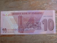 Лот: 16960473. Фото: 2. Зимбабве 10 долларов 2020 года... Банкноты
