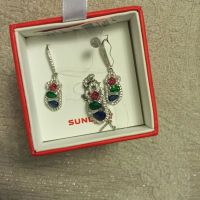 Лот: 6816424. Фото: 2. Серёжки и подвеска. Новые!. Ювелирные изделия, бижутерия, часы