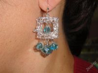 Лот: 1548834. Фото: 2. Серьги ручной сборки "Окно в будущее... Ювелирные изделия, бижутерия, часы