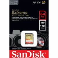 Лот: 25889245. Фото: 3. Карта памяти SanDisk 64GB Extreme... Компьютеры, оргтехника, канцтовары