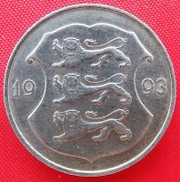 Лот: 4713727. Фото: 2. (№3578) 1 крона 1993 (Эстония). Монеты