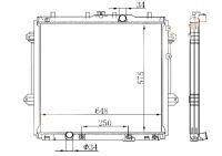 Лот: 3699042. Фото: 2. Радиатор toyota land cruiser prado... Автозапчасти