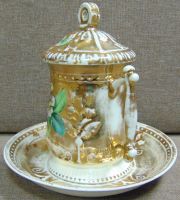 Лот: 15212263. Фото: 2. Фарфоровая заварочная кружка... Антиквариат