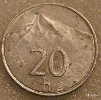 Лот: 7905126. Фото: 2. 20 геллеров 1993 Словакия. Монеты