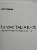 Лот: 10481970. Фото: 2. планшет Lenovo TAB A10-70. Компьютеры, ноутбуки, планшеты