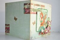 Лот: 1866706. Фото: 2. Поздравительная открытка с раскрашенным... Товары для праздника