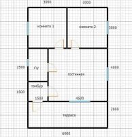 Лот: 15093073. Фото: 4. Каркасный дом 6х7 с террасой 2х6... Красноярск