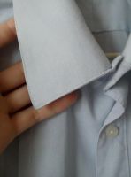 Лот: 7162619. Фото: 4. Рубашка бледно-голубая хлопок... Красноярск