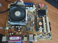 Лот: 16936468. Фото: 2. AM2, Asus M2N-MX, комплект с процессором... Комплектующие