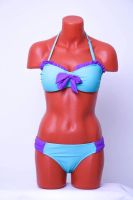 Лот: 4000667. Фото: 2. Купальник бандо, цвет морской... Женская одежда