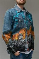 Лот: 15316421. Фото: 2. Джинсовая куртка. 6017. Мужская одежда