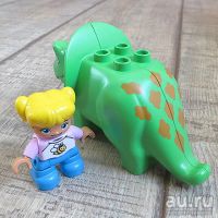 Лот: 12800813. Фото: 2. Зелёный цератопс - фигурка, совместимая... Игрушки