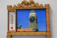 Лот: 3564164. Фото: 2. Магнит Красноярск с градусником... Сувениры