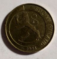 Лот: 15855225. Фото: 2. Финляндия. 1 марка. 1994г. Монеты