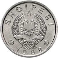 Лот: 18815446. Фото: 2. Албания 10 киндарок 1988 UNC редкость. Монеты