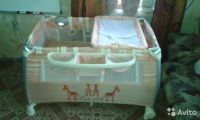 Лот: 6832419. Фото: 2. кровать-манеж с пеленальным столиком. Детская мебель