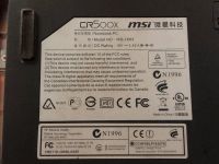 Лот: 14934059. Фото: 5. Б/У корпус для ноутбука MSI A6200...