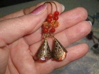 Лот: 1399228. Фото: 3. Ручная сборк серьги "Бубенчики... Красноярск