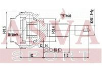 Лот: 24754045. Фото: 2. Шрус Наружный Задний 26X586x30... Красноярск