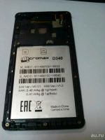 Лот: 10118319. Фото: 2. A237 . Micromax D340 Рамка тачскрина... Запчасти, оборудование