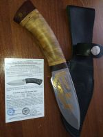 Лот: 20108664. Фото: 4. Нож "Кадет" в золотом исполнении... Красноярск