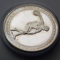 Лот: 21720185. Фото: 3. Серебряная памятная медаль «XXIII... Коллекционирование, моделизм