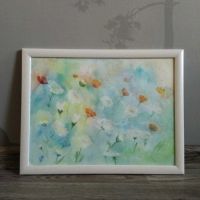 Лот: 14052248. Фото: 2. Картина акварелью в раме. Изобразительное искусство