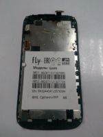 Лот: 8027876. Фото: 2. Сенсор/тачскрин Fly IQ4404 (черный... Запчасти, оборудование