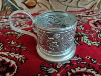Лот: 25579996. Фото: 2. Подстаканник алюминий. Антиквариат