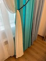 Лот: 23599546. Фото: 4. Комплект штор бело-синие (портьера... Красноярск