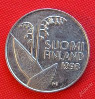 Лот: 1588171. Фото: 2. (№624) 10 пенни 1998 (Финляндия... Монеты