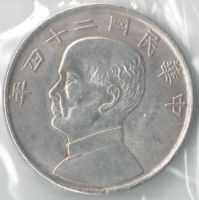 Лот: 14475832. Фото: 2. Республика Китай, 2 тзяо (20 центов... Монеты