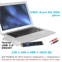 Лот: 21439210. Фото: 6. Комплект SSD и чехол OWC 1TB Aura...