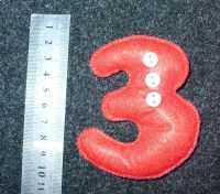 Лот: 5599547. Фото: 2. Цифры из фетра. Игрушки