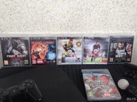 Лот: 9097451. Фото: 4. PS3 Slim 160 GB+2 Gamepad+Playstation... Красноярск