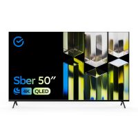 Лот: 21577102. Фото: 3. 50" QLED Телевизор Sber SDX-50UQ5230T... Бытовая техника
