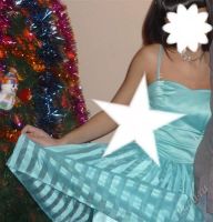 Лот: 1019350. Фото: 3. Очень красивое платье бирюзового... Одежда, обувь, галантерея