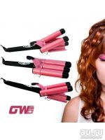 Лот: 10101641. Фото: 2. Тройная плойка для волос. Косметика и уход